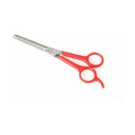 Ciseaux de toilettage 'a dspaissir' 15cm rouge