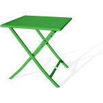 Citygarden - marius - table de jardin pliante en aluminium vert prairie - city garden