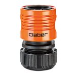 Raccord rapide claber pour tuyaux 5 / 8' art. 8568 avec collier de serrage taille 2, 6 en 6 cm