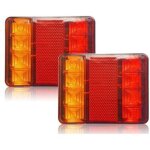 Clairage et rflecteurs pour remorque, 2 pices 12 v led feux arriere, feux arrires multifonctionnel ...
