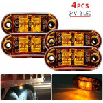 Clairage et r�flecteurs pour remorque, feux de gabarit lat�raux / avant / arri�re 4pcs orange 12v / 24v, ...