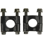 Clamp de rehausseur de guidon moto universel - paire (22 mm, trou unique)