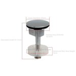 Clapet � ailettes en laiton chrom� pour bonde de lavabo tige de r�glage universel accessoire de plomberie ...