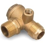 Clapet anti - retour � 3 voies pour compresseur d'air � entra�nement direct (femelle, 3 / 8  x 14 mm ...