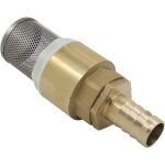 Clapet anti retour avec crepine 1 / 2 3 / 4 1 pouce avec douille 12 16 19mm - clapet de pied clapet crepine ...
