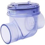 Clapet anti - retour pvc transparent 50mm, pour �gouts et eaux us�es industrielles ou domestiques