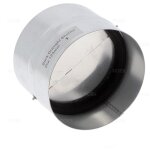Clapet anti - retour universel 125mm en acier pour hotte 125metal universel