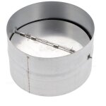 Clapet anti - retour universel 150mm en acier pour hotte 150metal universel