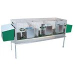 Clapier  lapins plura 200212 ropet compartiments 2 couveuses 1 engraissement 158 / 213x51x42 / 80cm