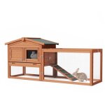 Wiltec clapier xxl ? 1560 x 520 x 680 mm ? 2 étages ? toit bitumé ? bois sapin ? avec maisonnette superposée, ... Wiltec clapier xxl ? 1560 x 520 x 680 mm ? 2 étages ? toit bitumé ? bois sapin ? avec maisonnette superposée, ...
