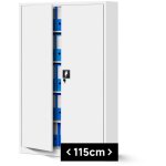 Classeur de bureau en m�tal jan ii, 1150 x 1850 x 400 mm, blanc