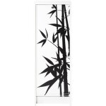 Classeur � rideau blanc imprim� bambous boost