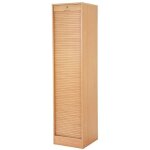 Classeur � rideau bois clair office 172cm