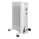 Radiateur bain d'huile 7r 1500w clatronic ra3735 - blanc