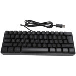 Clavier gamer usb 61 touches rgb compact 60% avec r�tro�clairage pour pc portable noir