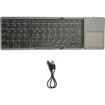 Clavier pliable sans fil avec pav� tactile, recharge usb, bluetooth 3. 0, l�ger et portable pour tablette, ...