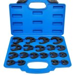 Cl 19pcs ensemble de cls, 1 / 2' 3 / 8' entranement extrieur carr cl mtrique drive mtrique coffret ...