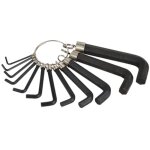 Clés allen coudées 12 pièces 2 - 14 mm noires n291 Clés allen coudées 12 pièces 2 - 14 mm noires n291