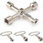 Cl� armoire electrique � 6 voies, cle triangle 8 mm, clef triangle, cl�s 3 et 4 pans, cl� triangle poubelle, ...