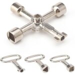 Cl� armoire electrique � 6 voies, cle triangle 8 mm, clef triangle, cl�s 3 et 4 pans, cl� triangle poubelle, ...