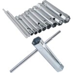 Cle a bougie tondeuse a gazon, jeu de cl� � pipe cle robinet avec tommy bar, 6 - 22mm m�trique ensemble ...