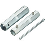 Cl� � bougie � tube 4 en 1 modulable arnold. avec hexagones de : 16, 18, 19, 21mm.