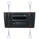 Cl� de capteur de radar de voiture, cl� d'outil de retrait d'autoradio, outil de crochet st�r�o � broche ...