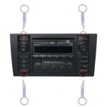 Cl� de capteur de radar de voiture, cl� d'outil de retrait d'autoradio, outil de crochet st�r�o � broche ...