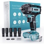 Cl� � chocs �lectrique sans fil 21v, 1000 ft - lbs (1356 nm), moteur brushless, 6 vitesses, �cran num�rique, ...