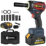 Cl� � chocs sans fil brushless conentool 520n. m boulonneuse a choc avec 6. 0ah batterie 21v, boulons ...