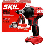 Cl� � chocs sans fil skil 20 v 3241 ca 300 nm 1 / 2'' (sans bo�tier de batterie)