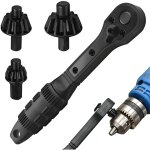 Cl� � cliquet � mandrin � double t�te, poign�e confortable avec 3 engrenages de rechange, serrage, desserrage, ...