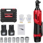 Cl� � cliquet sans fil 12v, �quip�e de 2 batteries lithium - ion de 1, 5 ah et d'un chargeur rapide, ...