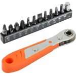 Cl� � cliquet tournevis cruciforme magn�tique 6, 35 mm mini tournevis � cliquet r�versible 1 / 4 tournevis ...