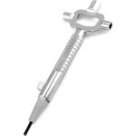 Cl� de construction, clef carr�, clef passe partout, avec �chelle de mesure de la longueur des cylindres, ...