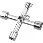 Cl� crois�e multifonction � 4 voies, cl� carr�e universelle, cl� triangulaire, cle triangle, cl� universelle ...