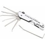 Cl� pour cylindre et serrure, ensemble de crochetage de serrure pliable 7 en 1 ensemble de crochets de ...