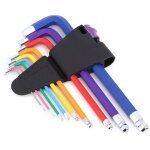 Cl  douille hexagonale de 9 pices, qualit suprieure professionnelle bille en acier au chrome vanadium ...