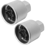 Cl� � �crou de blocage roue v�hicule cl� � douille en acier robuste 17 mm paquet 2 conception antivol ...