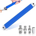 Cl� d'extension coud�e offset avec adaptateur d'entra�nement 1 / 2 , 1 / 4  et 3 / 8 , cl� d'extension ...