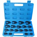 Cl� � fourche 19 pi�ces, jeu de cl�s � fourche 19 pi�ces avec cl� dynamom�trique dimensions 8 - 32 mm ...