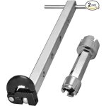 Cl de lavabo tlescopique, manche extensible de 10  17 pouces, cl  crou de robinet entirement polie ...