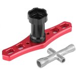 Clé à manchon d'écrou de roue solide de 17 mm, accessoire rc, croix hexagonale portable durable pour ... Clé à manchon d'écrou de roue solide de 17 mm, accessoire rc, croix hexagonale portable durable pour ...