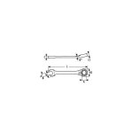 Cl� mixte � cliquet 16 mm - e113308 - expert by facom