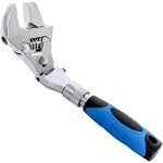 Cl� � molette r�glable de 25 � 30 cm avec cliquet, rallonge t�lescopique et t�te pivotante � 180�