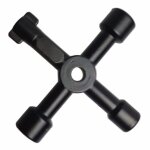 Cl� multifonction 4 voies - triangle, interrupteur de robinet, croix universelle, passe partout - pour ...