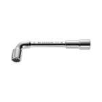 Facom ? cl� � pipe d�bouch�e 19mm en acier chrome vanadium ? 12 pans x 6 pans ? finition chrom�e satin�e ...