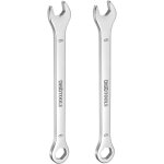 Cl plate lot de 2 cls mixtes fines de 6 mm, coudes  6 pans et  fourche coude  15, en acier inoxydable ...