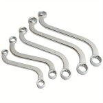 Cl� polygonale double en acier crv - forme de s 10 x 11 / 12 x 13 / 14 x 15 / 16 x 17 / 18 x 19 mm