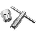 Clé de robinet en alliage d'aluminium galvanisé clé de surface plombier salle de bain outil d'entretien ... Clé de robinet en alliage d'aluminium galvanisé clé de surface plombier salle de bain outil d'entretien ...
